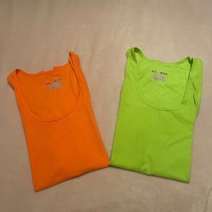 Under Armour Women's HeatGear Racer Tank Top “ two pairs “